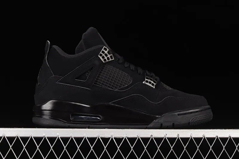 All categories Air Jordan Jordan series basketball shoes Air Jordan 4 foreign trade version Air Jordan 4 Retro "Black Cat" AJ4 Joe 4 Black Cat First layer frosted CU1110-010